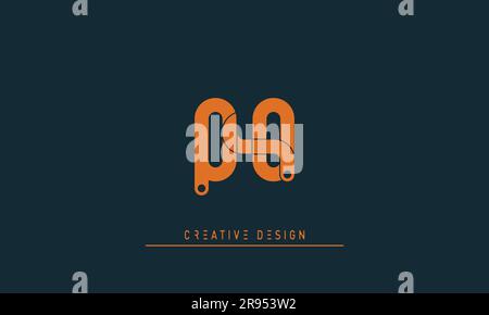 Alphabet letters Modern Creative logo QO , OQ Stock Vector