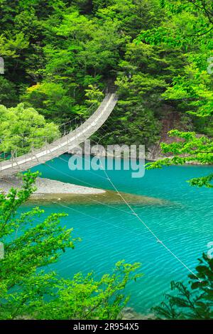 Suspension bridge of dreams at Sunmatakai Stock Photo