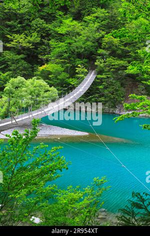 Suspension bridge of dreams at Sunmatakai Stock Photo