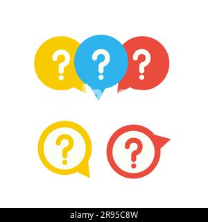 Message box with question mark icon Stock Vector