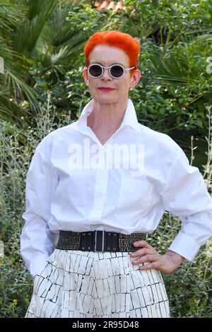 Cagliari, Italy. 24th June, 2023. Cagliari, 6th edition of the Filming Italy Sardegna Festival. Photocall day three Pictured: Sandy Powell Credit: Independent Photo Agency/Alamy Live News Stock Photo