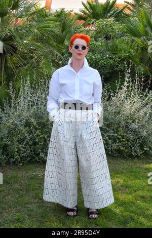 Cagliari, Italy. 24th June, 2023. Cagliari, 6th edition of the Filming Italy Sardegna Festival. Photocall day three Pictured: Sandy Powell Credit: Independent Photo Agency/Alamy Live News Stock Photo