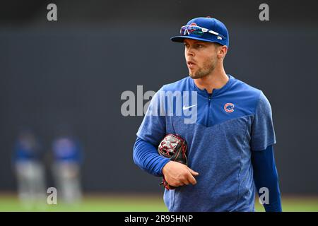 2023 London Series (Cubs vs. Cardinals): Game-Used Jersey - Nico Hoerner #2