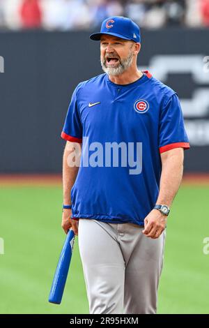 The Cubs in London: Batting practice/workout day at London Stadium