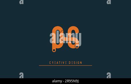 Alphabet letters Modern Creative logo QS , SQ Stock Vector