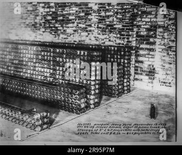 Historic photographs of the Norfolk Naval shipyard located in the Fifth Naval District.  Operating under the Department of Defense and the Department of the Navy. Stock Photo