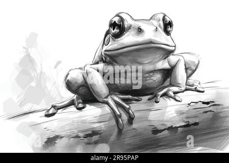 170+ Drawing Of A Green Frogs Stock Illustrations, Royalty-Free Vector  Graphics & Clip Art - iStock