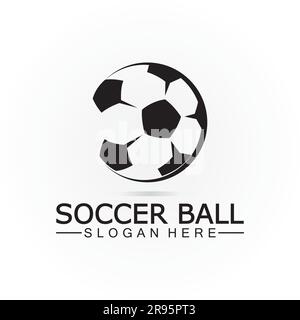 Soccer ball logo design Icon & Symbol Vector Template. football logo design Stock Vector