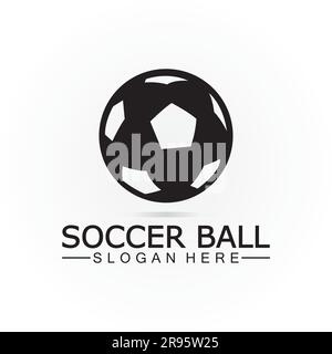 Soccer ball logo design Icon & Symbol Vector Template. football logo design Stock Vector