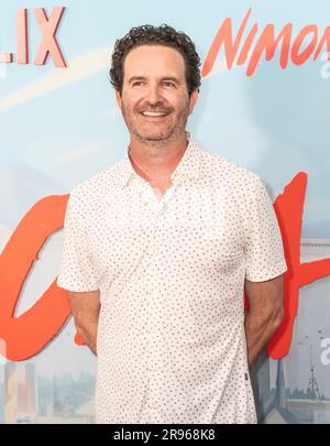 Robert Baird attends special screening of Netflix's Nimona in New York at AMC Lincoln Square on June 24, 2023 Stock Photo