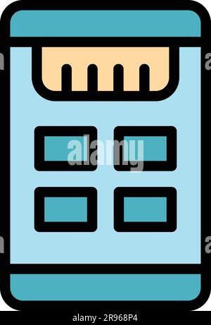 Laser level tool icon. Outline Laser level tool vector icon for web design isolated on white background color flat Stock Vector
