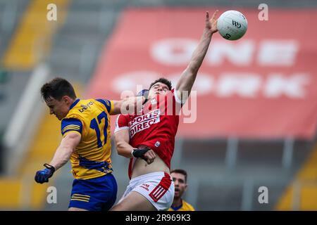 June 24th, 2023, Cork, Ireland - All-Ireland Senior Football Championship Preliminary quarter final match at Pairc Ui Chaoimh: Cork 1-14  - Roscommon Stock Photo