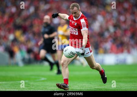 June 24th, 2023, Cork, Ireland - All-Ireland Senior Football Championship Preliminary quarter final match at Pairc Ui Chaoimh: Cork 1-14  - Roscommon Stock Photo