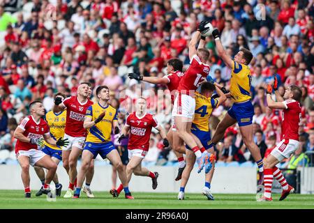 June 24th, 2023, Cork, Ireland - All-Ireland Senior Football Championship Preliminary quarter final match at Pairc Ui Chaoimh: Cork 1-14  - Roscommon Stock Photo