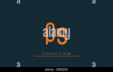 Alphabet letters Modern Creative logo QS , SQ Stock Vector