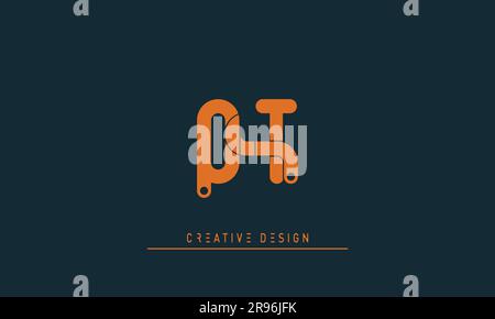 Alphabet letters Modern Creative logo QT , TQ Stock Vector