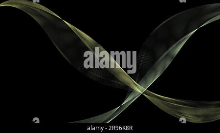 Abstract yellow beautiful digital modern magical shiny electric energy laser neon texture with lines and waves stripes, background. Stock Vector
