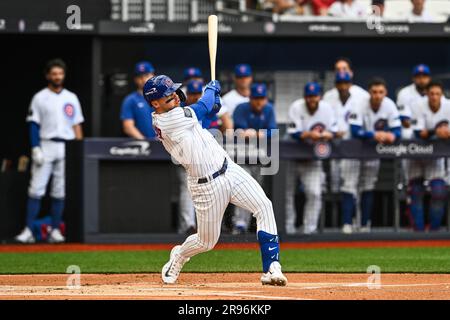 2023 London Series (Cubs vs. Cardinals): Game-Used Jersey - Nico Hoerner #2