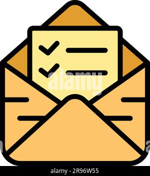Regulated products mail icon. Outline Regulated products mail vector ...