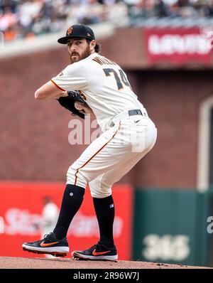 San Francisco Giants' Ryan Walker during a baseball game against the ...