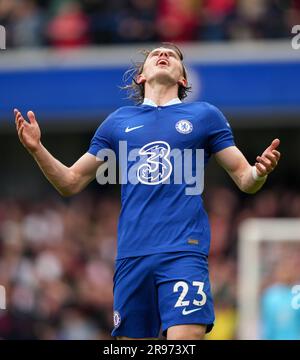 Conor Gallagher of Chelsea during the Premier League match between Chelsea and Nottingham Forest at Stamford Bridge, London, England on 13 May 2023. P Stock Photo