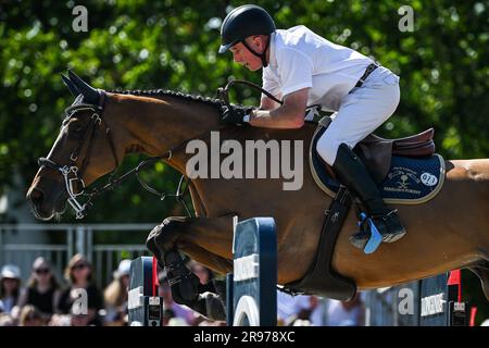 John WHITAKER of Great Britain riding Sharid during the Longines