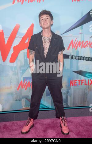 New York, USA. 24th June, 2023. ND Stevenson attends the New York Screening of Netflix's 'Nimona' at AMC Lincoln Square Theater in New York City. Credit: SOPA Images Limited/Alamy Live News Stock Photo