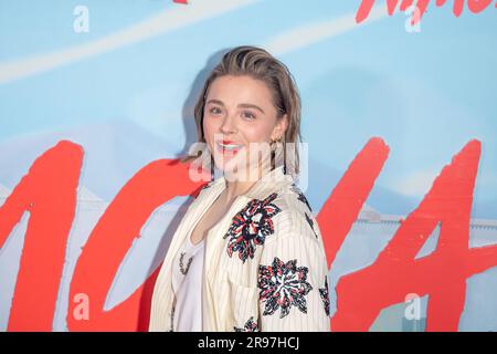 New York, USA. 24th June, 2023. Chloe Grace Moretz attends special  screening of Netflix's Nimona in New York at AMC Lincoln Square on June 24,  2023. (Photo by Lev Radin/Sipa USA) Credit