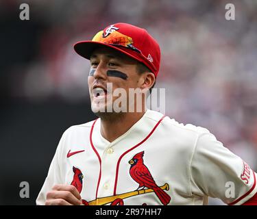 Dansby Swanson #7 of the Chicago Cubs at bat during the 2023 MLB London  Series match St. Louis Cardinals vs Chicago Cubs at London Stadium, London,  United Kingdom, 24th June 2023 (Photo