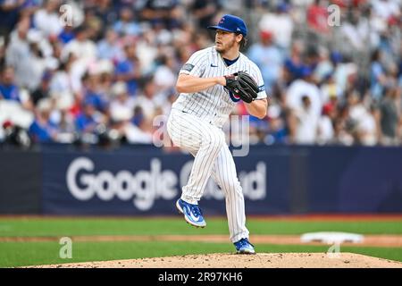 Justin Steele of the Chicago Cubs pitches during the 2023 London  Fotografía de noticias - Getty Images