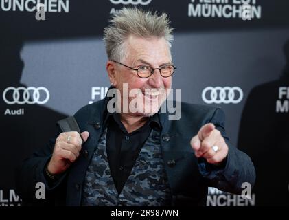 Munich, Germany. 23rd June, 2023. Martin Semmelrogge, actor, comes to the Gasteig HP8 for the opening of the Munich Film Festival. The film festival opens this year with the film 'The Persian Version' and shows films from around the world until 01.07.2023. Credit: Sven Hoppe/dpa/Alamy Live News Stock Photo