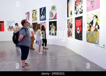 Non Exclusive: KYIV, URKAINE - JUNE 22, 2023 - Visitors attend the 11th International Book Arsenal Festival at the Mystetskyi Arsenal National Art and Stock Photo