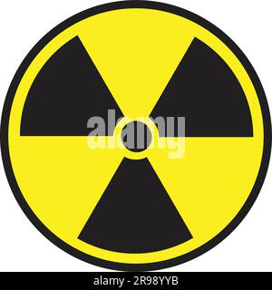 vector of radiation warning sign Stock Vector