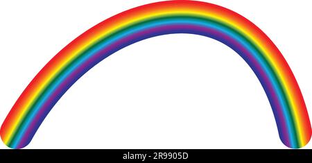 rainbow vector design on white background. Stock Vector