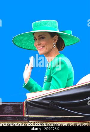 Catherine Princess of Wales Trooping The Color Colour London Stock Photo