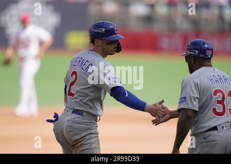 2023 London Series (Cubs vs. Cardinals): Game-Used Jersey - Nico Hoerner #2