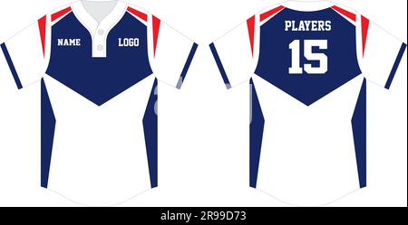 Baseball jersey uniform mock ups Stock Vector