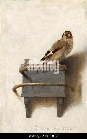 The Goldfinch (1654), Painting by Carel Fabritius Stock Photo - Alamy