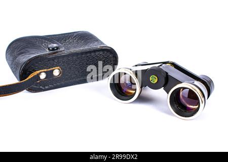 opera glasses binoculars isolated on a white background Stock Photo