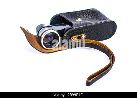 opera glasses binoculars isolated on a white background Stock Photo