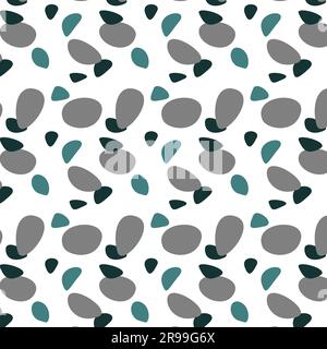 seamless stone abstract pattern in a flat style Stock Vector