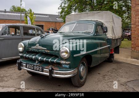 1952 Ford Vedette pickup truck ‘WXG 993’ on display at the Bicester Flywheel held at the Bicester Heritage Centre on the 17th June 2023. Stock Photo