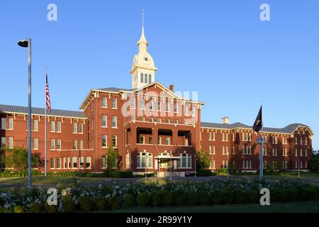 Salem, OR, USA - June 12, 2023; Museum at the  Kirkbride Building at Oregon State Hospital in Salem Stock Photo