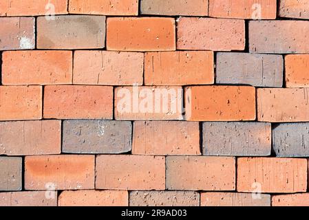 Detail of a red brick wall Stock Photo