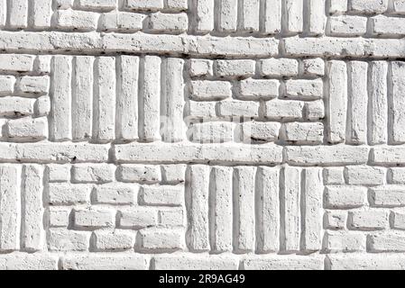 Background from a white painted brick wall Stock Photo