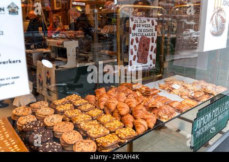 Amsterdam, NL - Oct 12 2021: Store front of Simon Meijssen bakery shop in Amsterdam, the Netherlands. Stock Photo