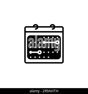 Planning Calendar Iterations for a Structured Schedule Stock Vector