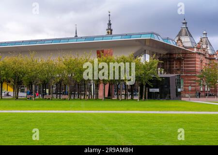 Amsterdam, the Netherlands - October 12, 2021: Stedelijk Museum Amsterdam or the Municipal Museum Amsterdam is a museum for modern art, contemporary a Stock Photo