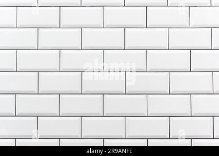 Background from a white tile wall Stock Photo