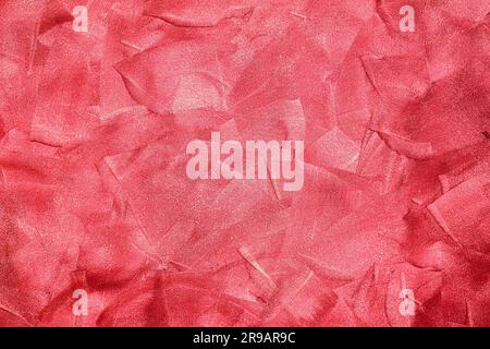 Background from a red plastered wall Stock Photo